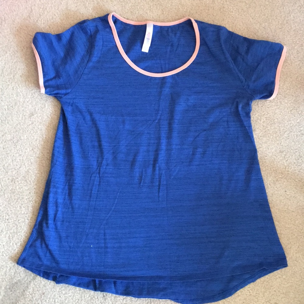 LuLaRoe Classic Tee Solid Blue M